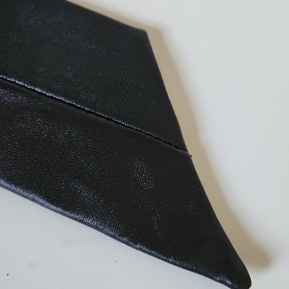 Leather Belt Sash Embellished Rhinestones Black - Picture 5 of 5